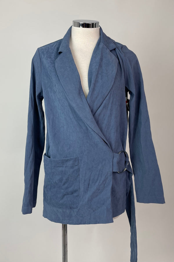 Blazer Velvet Azul