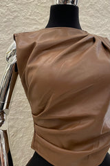 Top Corrugado Vinipiel Café