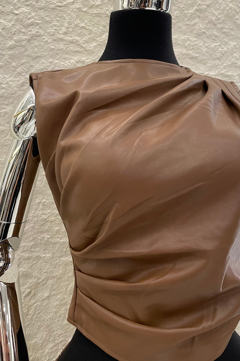 Top Corrugado Vinipiel Café