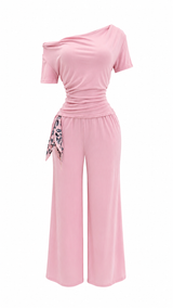 Set Blusa y Pantalon Olgado Rosa