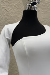Pantiblusa Asimetrica Manga Larga Blanco