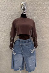 Biker Asimetrico Denim