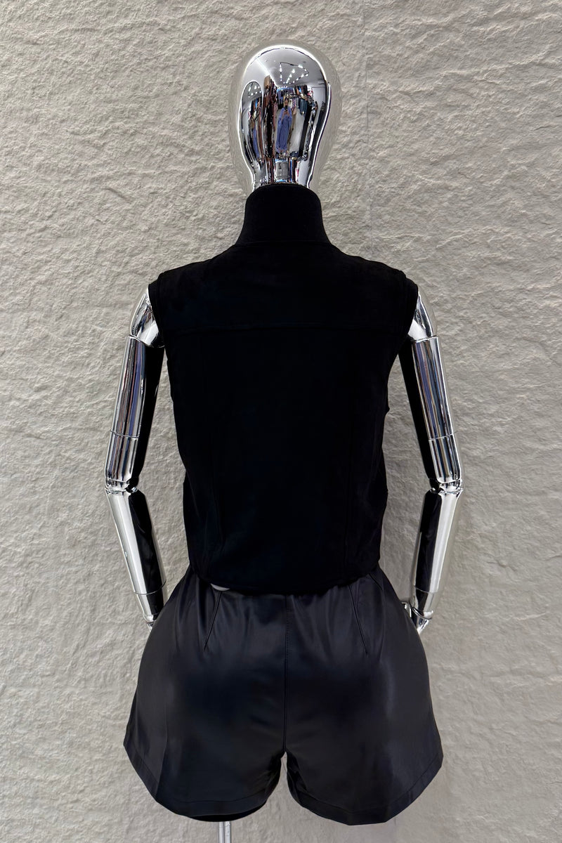 Short Vinipiel Negro