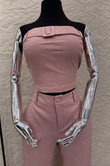 Set Top y Pantalon Rosa