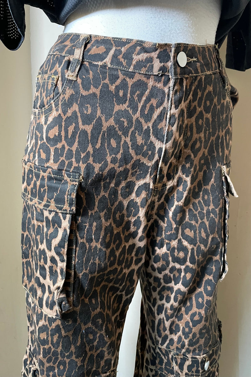 Pantalon Cargo Animal Print