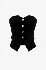 Top Velvet Negro