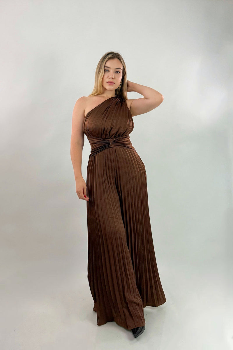Romper Plisado Chocolate