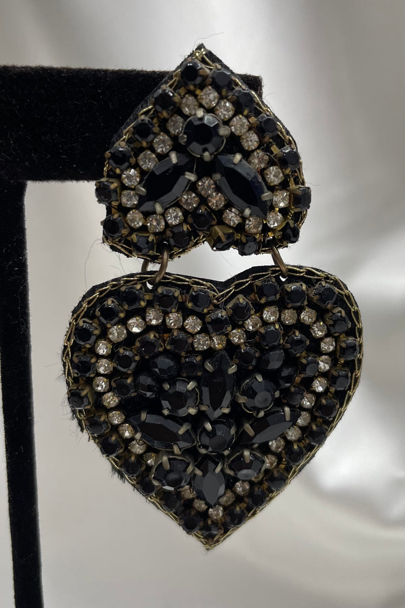 Aretes Black Heart