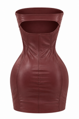 Vestido Burgundy Edge