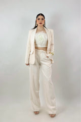 Set Blazer y Pantalon Sastre Beige