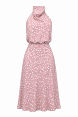Set Satinado Polka Rosa