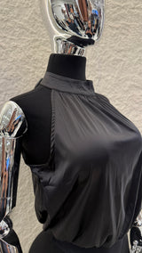 Pantiblusa Satinada Olgada Negro