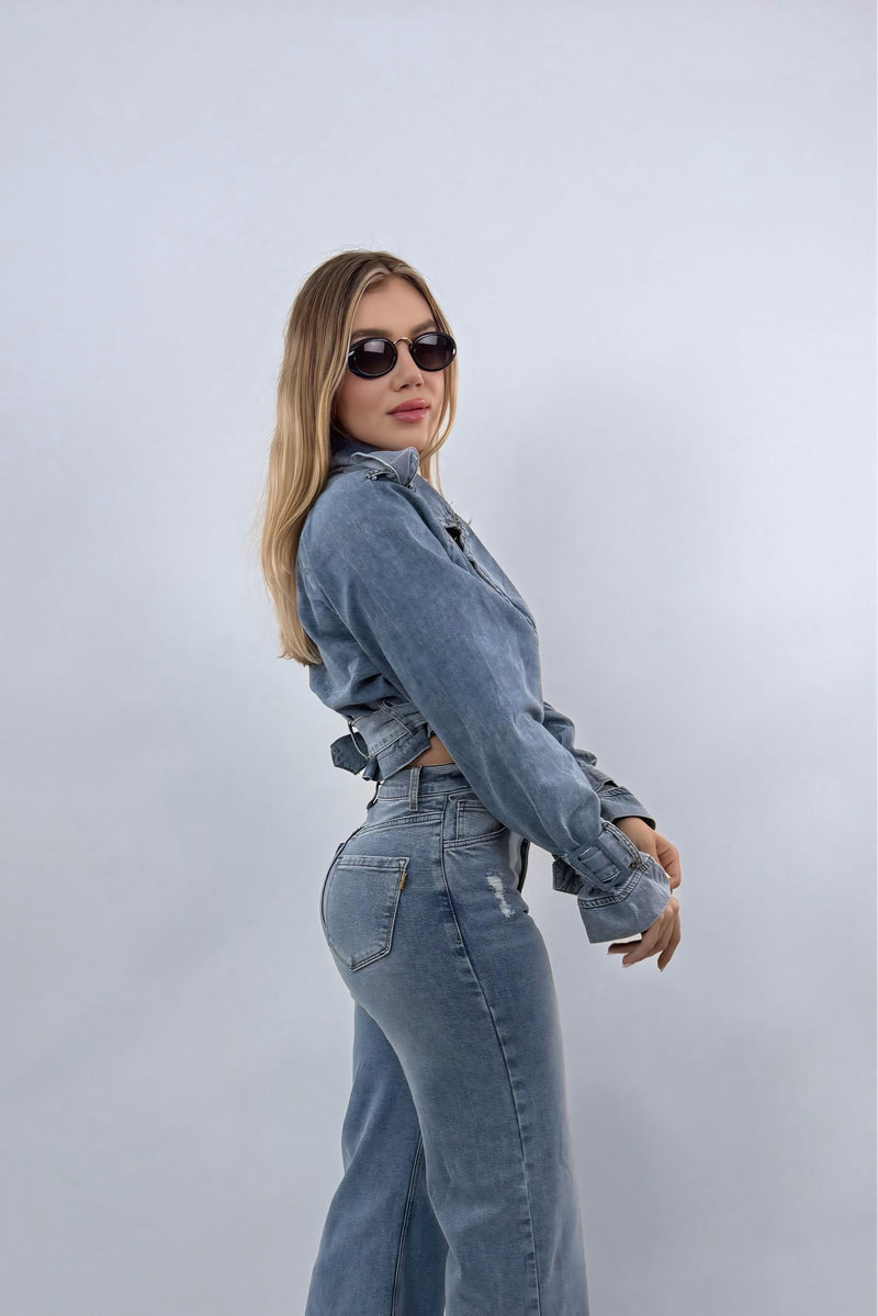 Jacket Denim App de Cintos