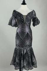 Vestido Brillos Art Deco