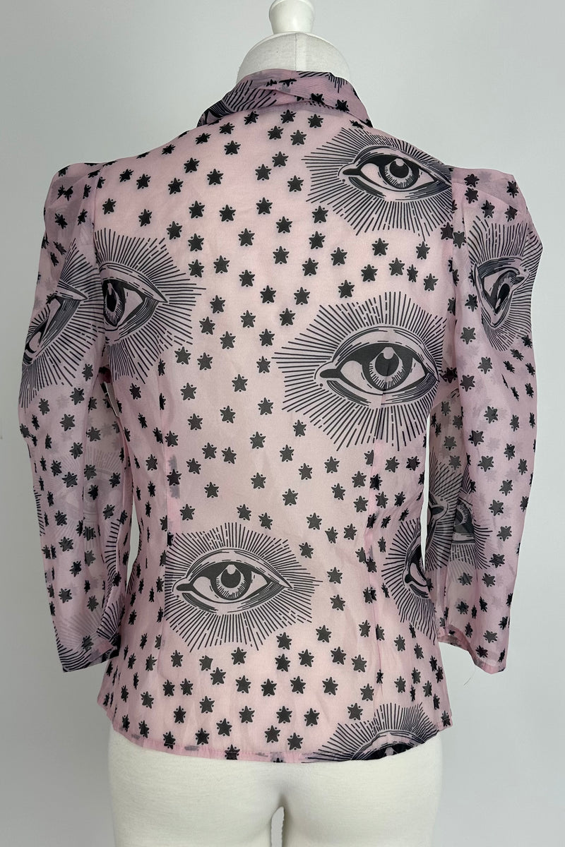 Camisa Ojos Transparente