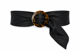 Cinto Negro De Vinipiel Hebilla Circular
