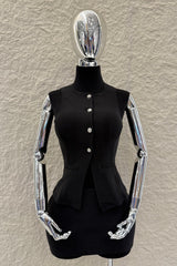Set Chaleco y Falda Negro