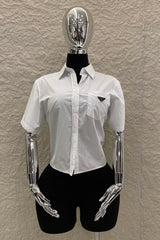 Camisa Dupe Prada Blanca