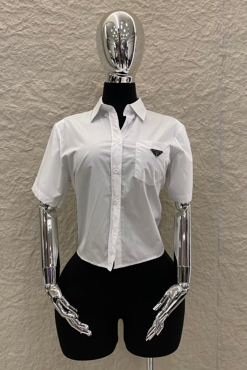Camisa Dupe Prada Blanca