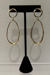 Aretes Golden Oval