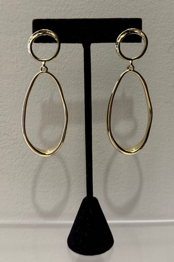 Aretes Golden Oval