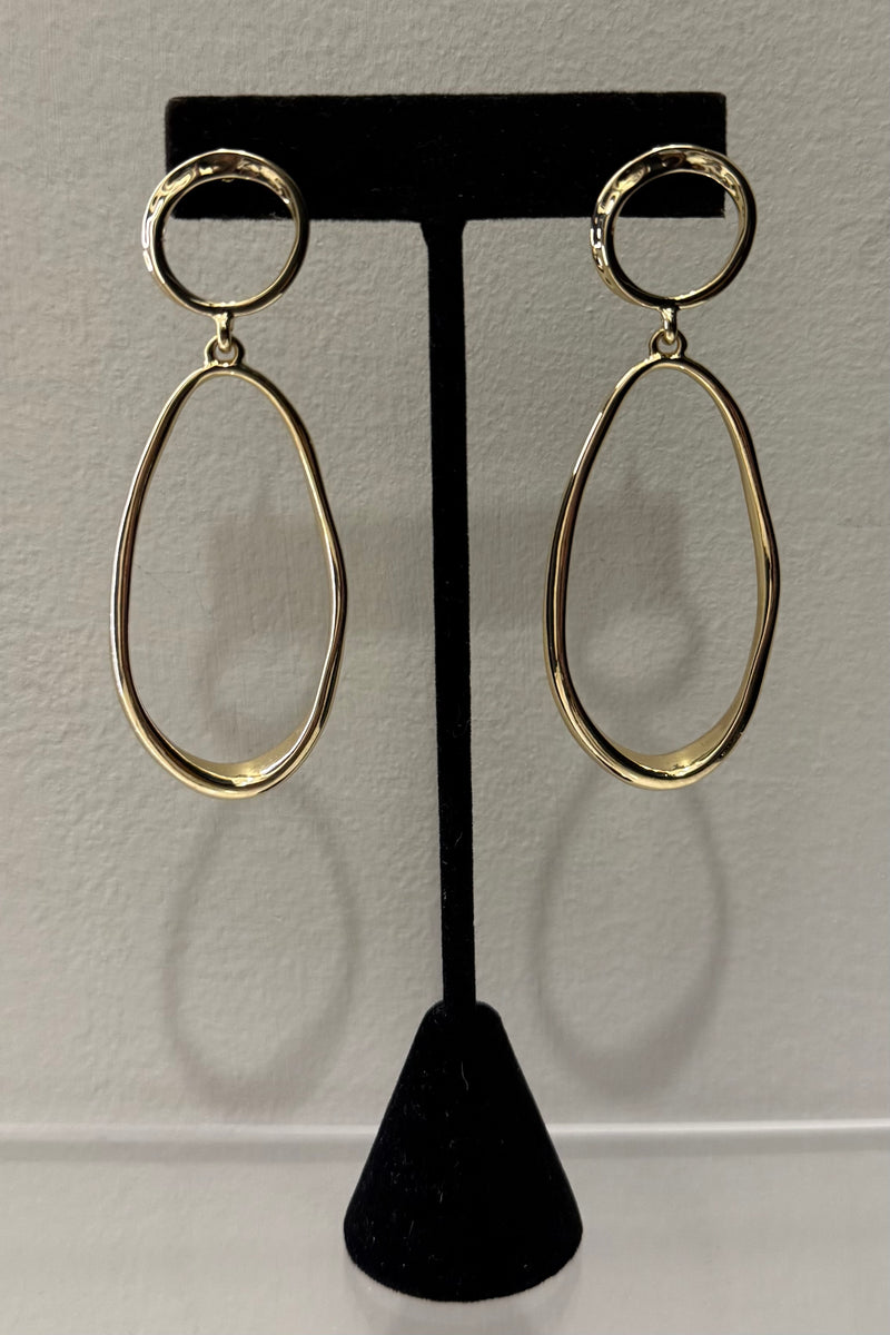 Aretes Golden Oval