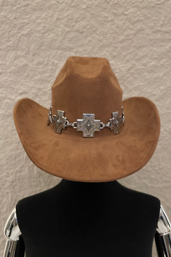 Sombrero Vaquero Hebilla Cruz
