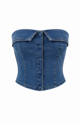 Croptop Strapple Denim