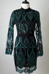 Vestido De Lentejuela Verde