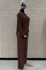 Set de Camisa y Pantalon Rhinestone Cafe