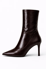 Botin Stiletto Charol Chocolate