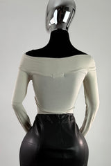 Blusa Brillosa App Dorada Beige