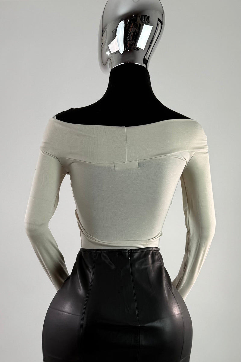 Blusa Brillosa App Dorada Beige