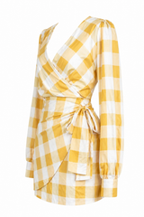 Vestido Cuadrado Amarillo