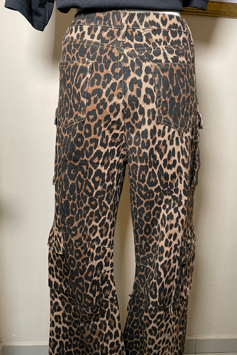 Pantalon Cargo Animal Print