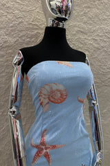 Vestido Sea Lentejuela Azul