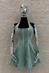 Vestido Halter Corset Menta