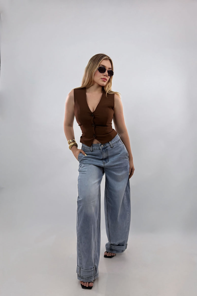 Pantalon Baggy Denim