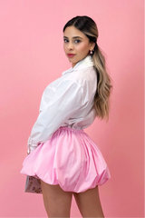 Falda Ballon Rosa
