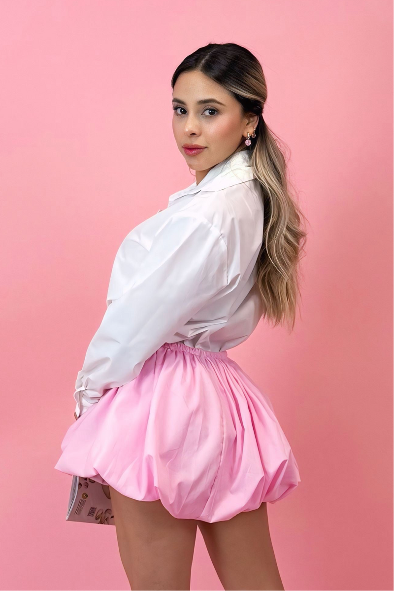 Falda Ballon Rosa