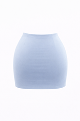 Mini Falda Abertura al Frente Azul