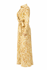 Palazzo Estampado Safari Mostaza