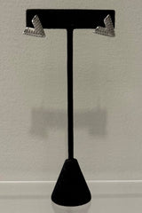 Ear Dupe Valentino Rhinestone Silver