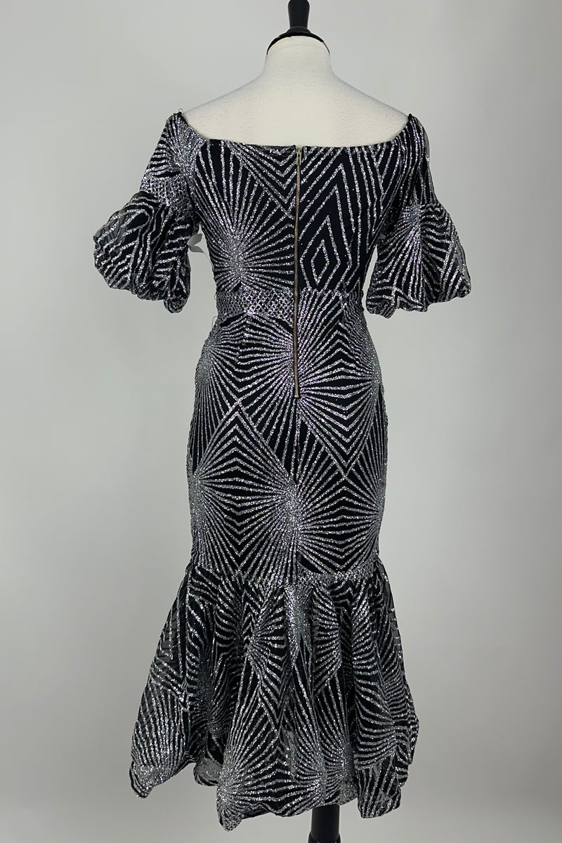 Vestido Brillos Art Deco