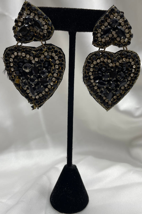 Aretes Black Heart