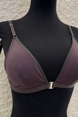 Bralette Liso Triangulo Chocolate
