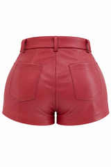 Short Wine Leather