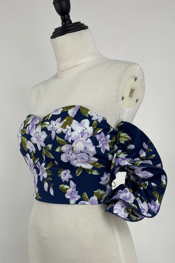 Crop Top Flores Lilas