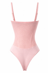 Pantiblusa Encaje Corset Rosa