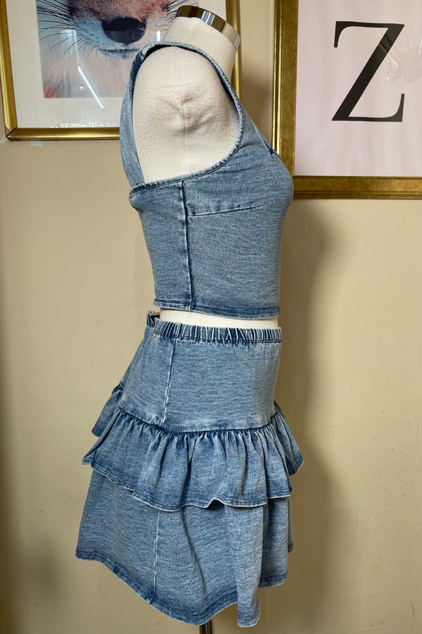 Crop Top Denim Basico